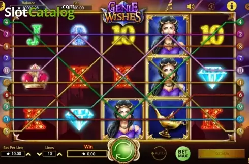 Скрин3. Genie Wishes слот