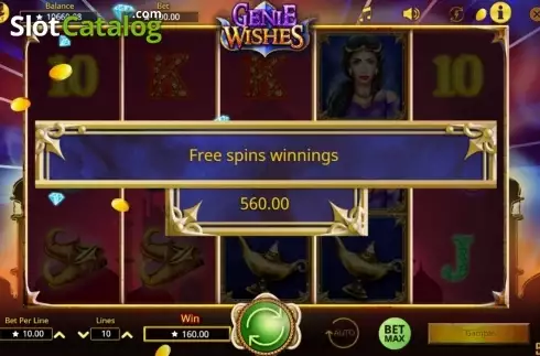 Скрин6. Genie Wishes слот