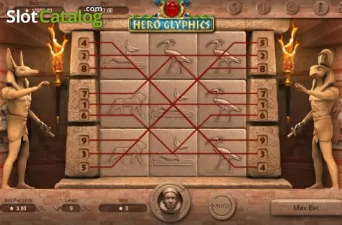 Скрин3. Hero Glyphics слот