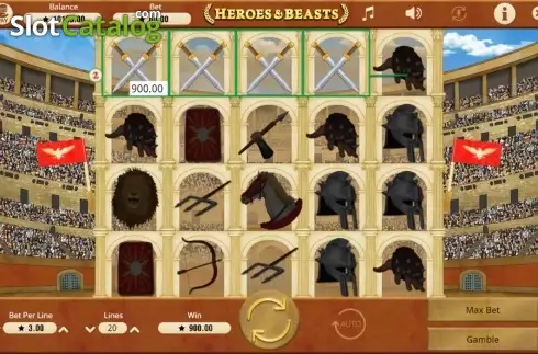 Скрин6. Heroes & Beasts слот