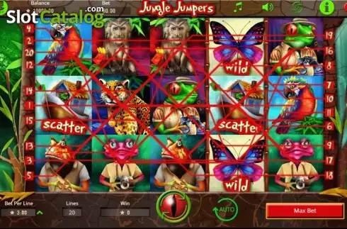 Скрин3. Jungle Jumpers слот