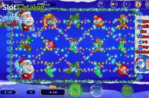 Скрин3. Santa's Kiss слот