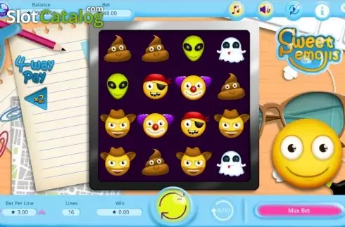 Скрин4. Sweet Emojis слот