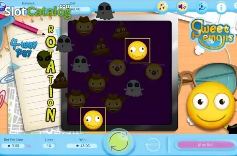Скрин6. Sweet Emojis слот