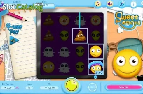 Скрин7. Sweet Emojis слот