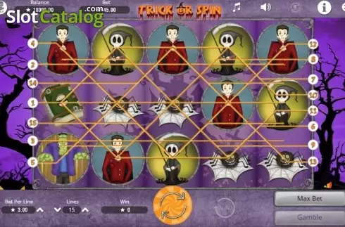 Скрин3. Trick or Spin слот