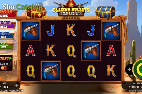 Скрин2. Blazing Bullets: Hold and Win слот