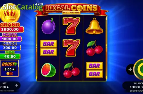 Скрин2. Regal Coins Hold and Win слот