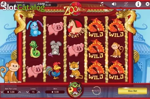Скрин2. Zoodiac (Booming Games) слот