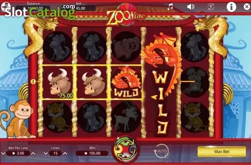 Скрин3. Zoodiac (Booming Games) слот