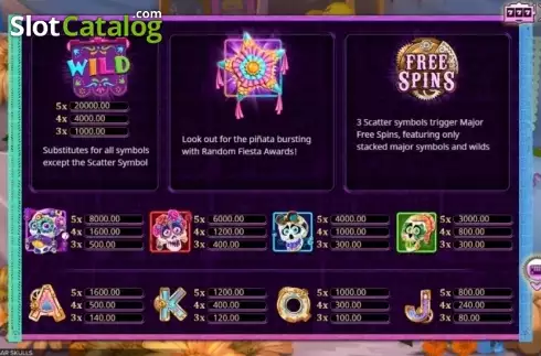 Скрин5. Sugar Skulls слот