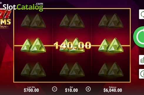 Скрин2. 777 Gems слот