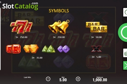 Скрин6. 777 Gems слот