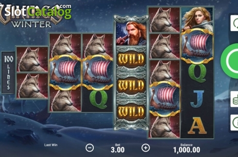 Скрин2. Vikings Winter слот