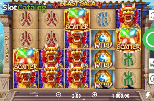Скрин2. Beast Saga слот