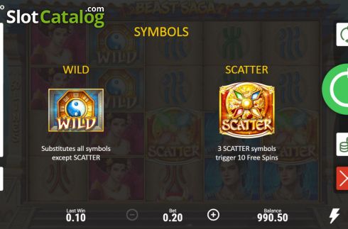 Скрин7. Beast Saga слот