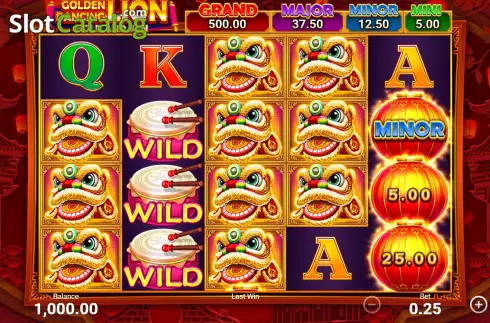 Скрин2. Golden Dancing Lion слот
