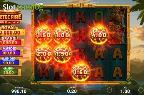 Скрин6. Aztec Fire: Hold and Win слот