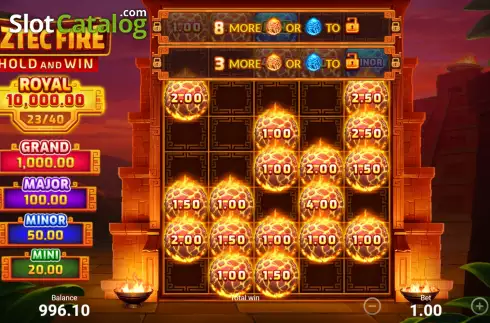 Скрин8. Aztec Fire: Hold and Win слот