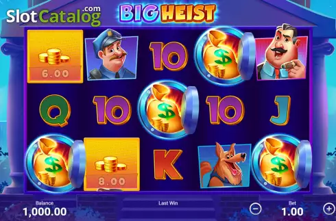 Скрин2. Big Heist слот