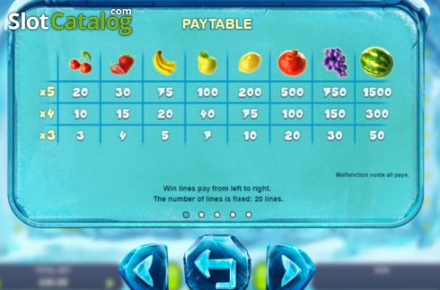 Скрин3. Fruity Frost слот