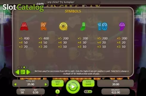 Скрин7. Singles Day (Booongo) слот