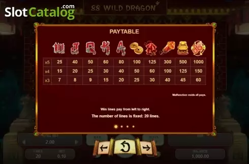 Скрин5. 88 Wild Dragon слот