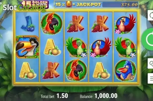 Скрин2. 15 Golden Eggs слот