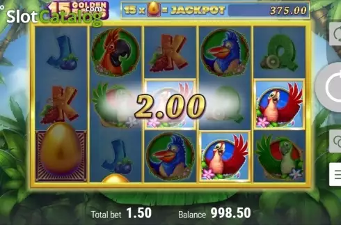 Скрин3. 15 Golden Eggs слот