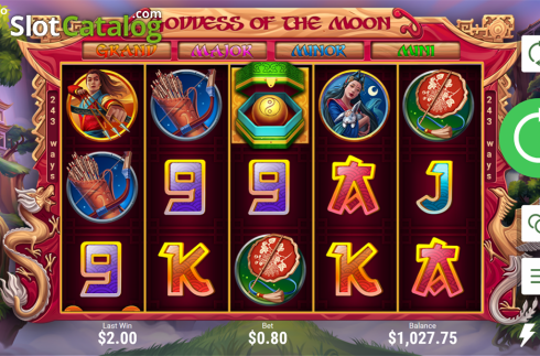 Скрин2. Goddess Of The Moon (Booongo) слот