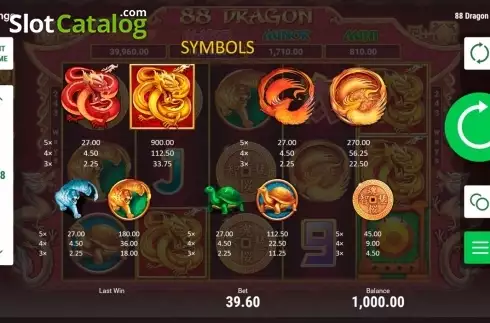 Скрин3. 88 Dragon (Booongo) слот