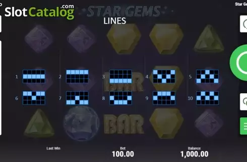 Скрин9. Star Gems (Booongo) слот