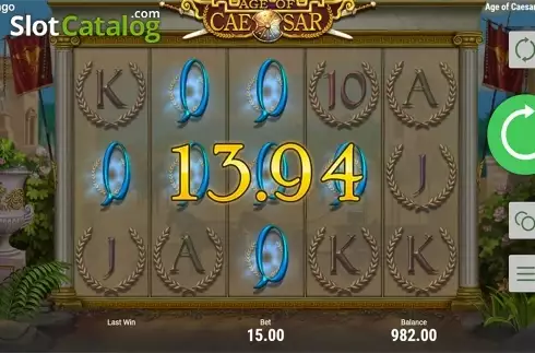 Скрин3. Age of Caesar (Booongo) слот