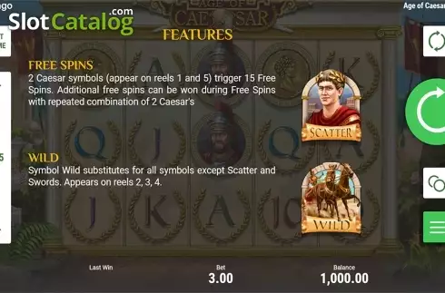 Скрин9. Age of Caesar (Booongo) слот