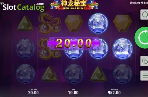 Скрин4. Shen Long Mi Bao слот