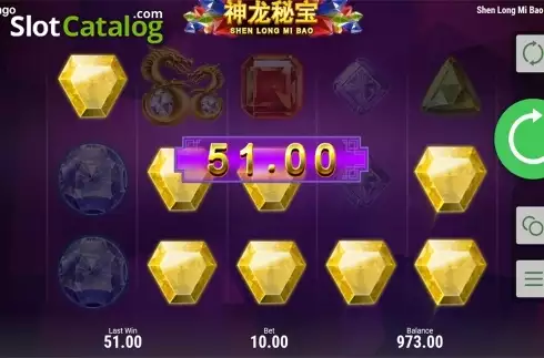 Скрин5. Shen Long Mi Bao слот