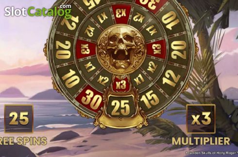 Скрин7. 8 Golden Skulls of Holly Roger слот