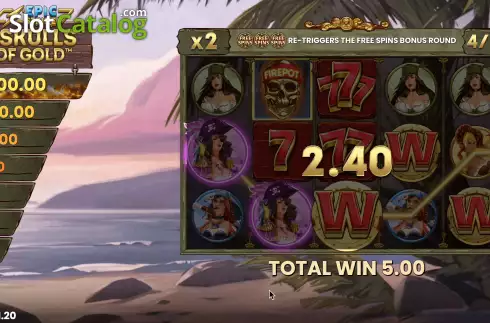 Скрин9. 9 Skulls of Gold слот