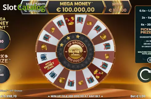 Скрин2. Mega Money Wheel VIP Bronze слот