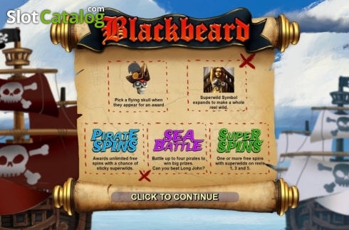 Скрин2. Blackbeard (Bulletproof Games) слот