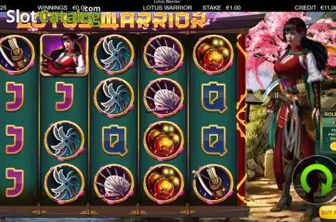 Скрин3. Lotus Warrior слот