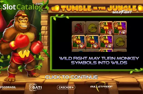 Скрин2. Tumble in the Jungle Wild Fight слот