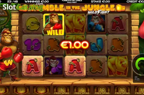 Скрин4. Tumble in the Jungle Wild Fight слот