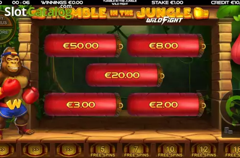 Скрин7. Tumble in the Jungle Wild Fight слот