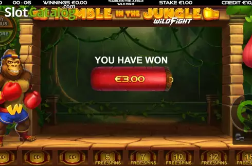 Скрин9. Tumble in the Jungle Wild Fight слот