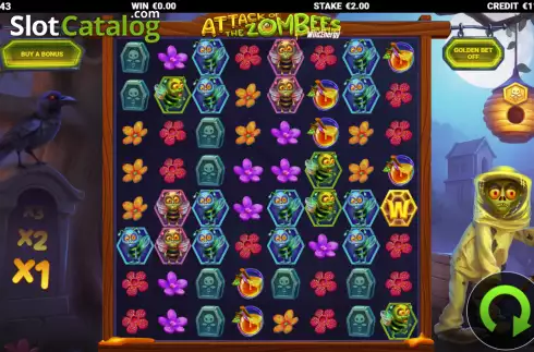 Скрин2. Attack of the Zombees WildEnergy слот