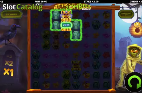 Скрин3. Attack of the Zombees WildEnergy слот
