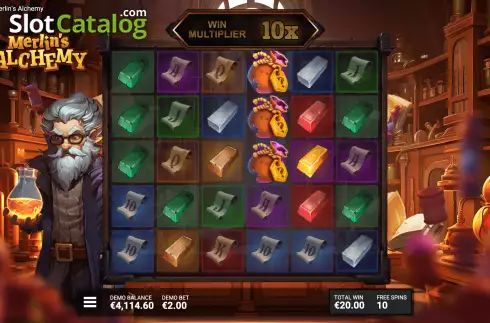 Скрин6. Merlin's Alchemy слот