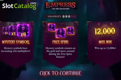 Скрин2. Empress of the Shadows слот