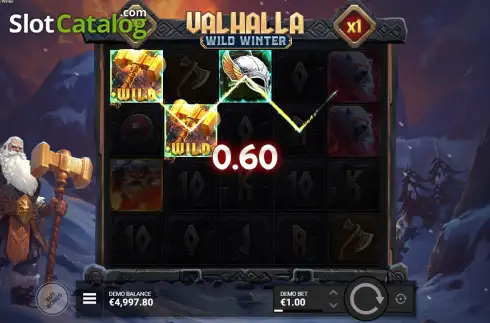Скрин4. Valhalla Wild Winter слот